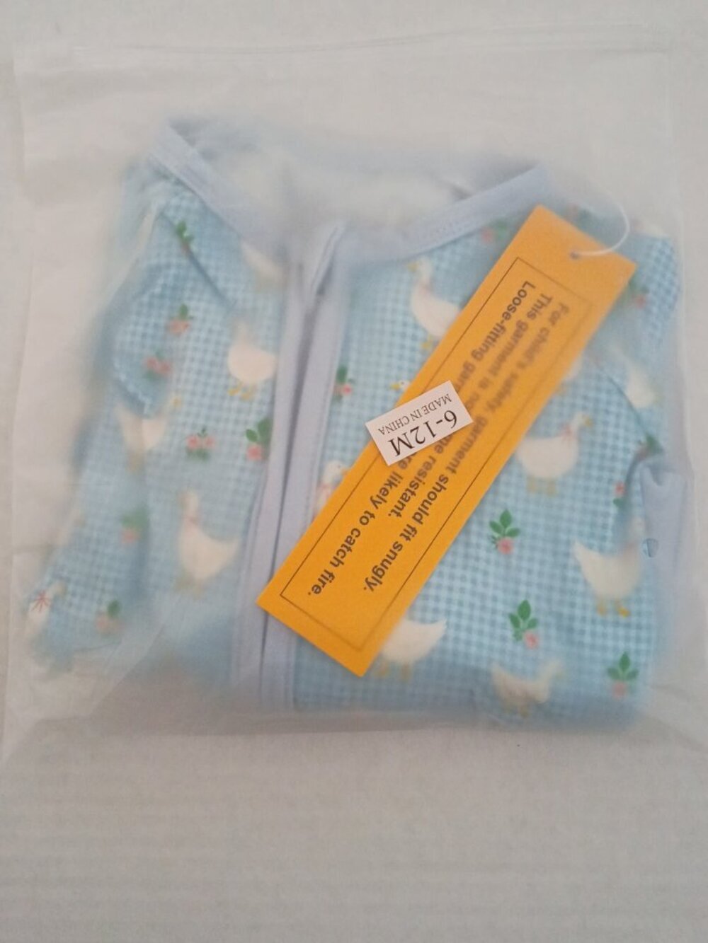 Silly Goose Bamboo Zippy Pajamas Baby 12-18M NWT Soft Stretchy Romper - Picture 5 of 5